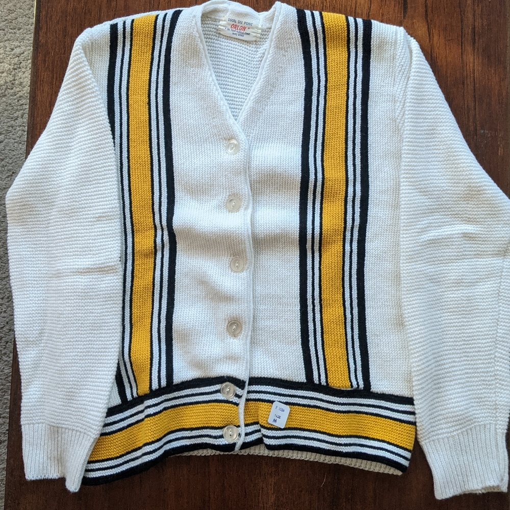 Vintage Rockabilly 50's 60's Orlon  Cardigan